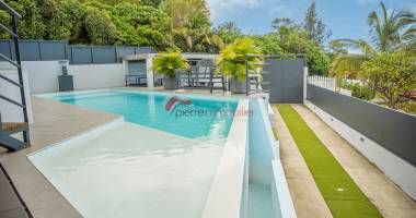 location villa meublée avec vue mer et piscine   les avirons 97425