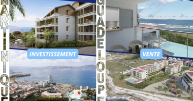 très beau t2 neuf à la vente rdc -  résidence le diamant - sainte anne - loi pinel