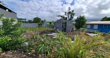 terrain constructible et viabilisé – 306 m² – rivière des roches, bras-panon